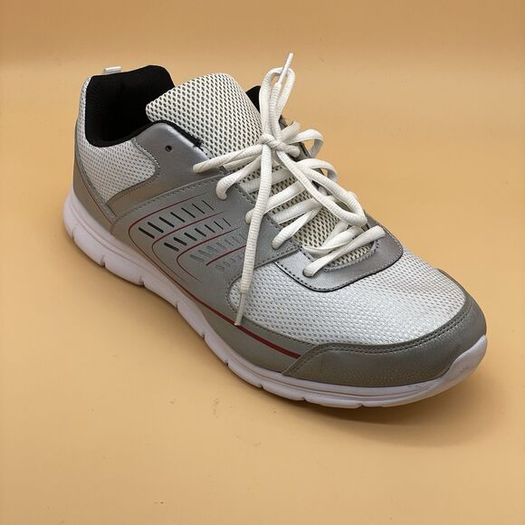 Cross Trekker Shuffle Sneaker Athletic Shoe Men’s 14W Grey White Comfort Lite - Picture 2 of 16